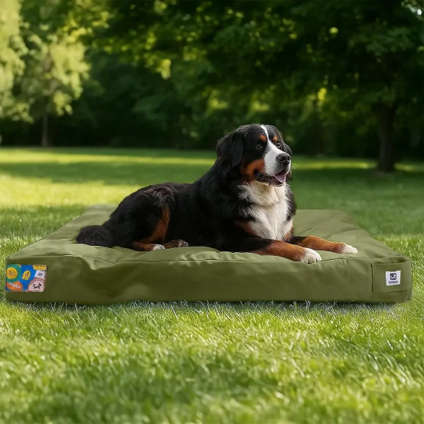 42 Inch Indestructible Canvas Outdoor Dog Bed