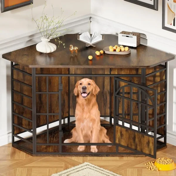 52" Corner Dog Crate